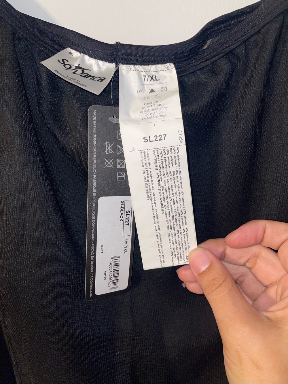 NWT Black High-Low Ballet Skirt -XL - Picture 3 of 3